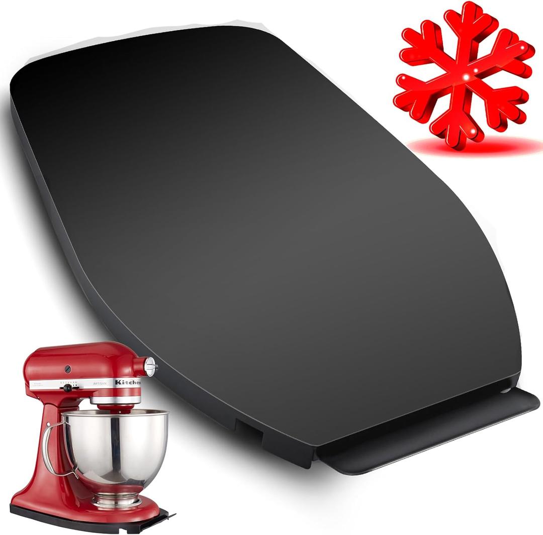 Mixer Sliding Tray for Kitchenaid 4.5-5 Qt Tilt-head Stand Mixer - Metal Rolling Tray Kitchen Countertop Appliance Slider Storage Moving Caddy with Wheel for Kitchen Aid 4.5-5 Qt Mixer