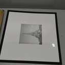 upsimples 18x18 Picture Frame, Display Pictures 8x8 with Mat or 18 x 18 Without, Wall Hanging Square Frames, Black, 1 Pack