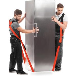 Moving Straps 2-Person Lifting Straps for Moving Furniture, Appliances, Mattresses or Any Item up to 800 lbs Orange