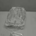 Ice Chilled Party Platter - 15'' Divided Serving Tray with Lid and 4 Compartments, Clear Fruit Trays for Serving for Party, Ideal Cold Chilled Serving Trays for Parties, Shrimp Cocktail, Etc