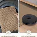 KOZYFLY Boho Runners for Hallways 2x6 ft Washable Kitchen Runner Non Slip Rubber Backed Hall Runners Cotton Entryway Runner Rugs Floor Carpet for Indoor Backdoor Bedroom Kitchen, Tan/Orange/Brown