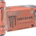 Monster Energy Ultra Peachy Keen, Sugar Free Energy Drink, 16 oz (Pack of 15) | Pack of 15 (EXP 08/20/26)
