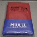 MIULEE Christmas Red Blackout Curtains for Bedroom Living Room 63 Inches Long 2 Panels, Thermal Insulated Room Darkening Drapes Solid Grommet Top Light Blocking Window Treatments 40x63 Inch