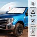 Windshield Sun Shade Custom Fit for 2017-2022 2023 2024 2025 2026 Ford Super Duty F250 F350 F450 F550 Accessories Front Window Sunshade Keep Car Cooler