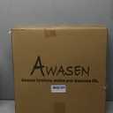 AWASEN Side Table Round, Small Accent Table Nightstand Modern End Table for Living Room Bedroom Office Small Spaces, 16''D x 19.5''H(Natural Walnut)