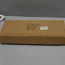 Dwellington Oval Wooden Decorative Tray, Farmhouse Style, Beaded Serving Tray for Living Room, Coffee Table (White Wash)