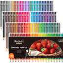 Shuttle Art 136 Color Pencils for Adult Coloring Book, Soft Core Colored Pencils Set for Doodling, Sketching, Drawing, Art Supplies