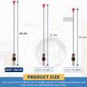 DC97-18610F WA50M7450AW/A4 Suspension Rods Kit (28.3in) Fit for Sam-sung Washer WA52M7750AV/A4 WA50K8600AV/A2 WA52J8700AP/A2 WA54M8750AW/A4 by AMI PARTS