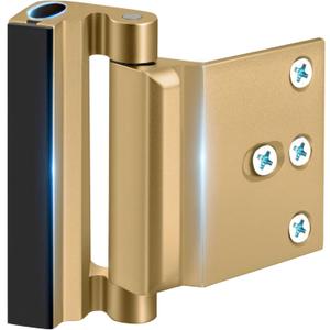 Child Proof Door Locks High Home Security Door Lock Reinforcement Night Kids Safety with 3" Stop Withstand 800 lbs for Inward Swinging Front Door Metal Flip Deadbolt Latch Defend Home