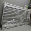 Lumizone Extra Tall Cat Gate 55.12" High Pressure Mounted Extra Wide 2025 New (17 Sizes) 1.37" Gap No Drilling Auto-Close One-Handed Operation Tall Pet Gate for Dogs(White, 55.12" H x 29.92"-34.24" W)