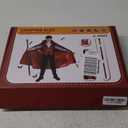 Kids Vampire Costume for Boy, Halloween Costumes Dress Up Role Play Set (Large)