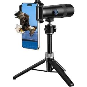 MIAO LAB 30X Telephoto Lens, High Power HD Telephoto Phone Lens with Adjustable Tripod and Universal Phone Clip, Phone Lens Attachment for iPhone & Android