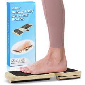 Juoe Ankle Foot Strengthener Exerciser for Sprained,Ankle Balance Board for Physical Therapy,Side Kick Ankle Board,Stability Exercises,Posture Corrector,Foot Balance Board for Plantar Fasciitis Relief (Black)