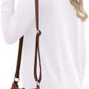 2 x Feiersi Women's Summer Floral Tunic Tops Casual Blouse Short Sleeve Buttons Up T-Shirts (White, XL)