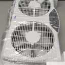 Cool Works BP6-9 9" 3-Speed Digital Twin Window Fan with Remote, White