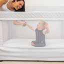 Baby Delight Lunaire Full Size Crib | Breathable Mesh Baby Crib | Tool-Free Assembly Baby Bed | Driftwood Grey 55"L x 31"W x 41"H