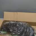 13.8" Christmas Artificial Cedar Wreath with Burgundy Velvet Bow Green Christmas Draping Oval Cedar Wreath for Front Door, Wall, Windows Indoor Outdoor Winter Festival Farmhouse Home Decor