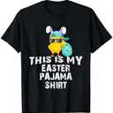 This is My Easter Pajama Shirt Adult Kids Funny Tee T-Shirt Size Large