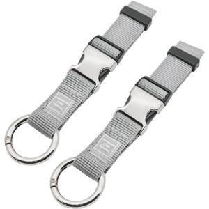 Add-A-Bag Luggage Strap Jacket Gripper, Luggage Straps Baggage Suitcase Belts Travel Accessories - Make Your Hands Free, Easy to Carry Your Extra Bags, (2X Grey)