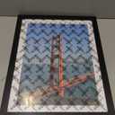 Americanflat 16x16 Picture Frame with Polished Plexiglass - Use as 12x12 Frame with Mat or Display 16x16 Photo Without Mat - Hudson Collection - Wide Square Frames for Wall Display - Black