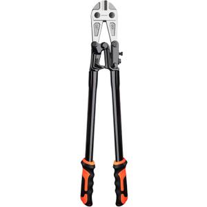 24 Inch Bolt Cutter Heavy Duty Forged T8 Steel Blade Wire Cutters for Chain/Metal/Screw/Rivet/Medium Padlock/Fence with Rubber Grip Handle