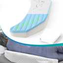 Bedsore Rescue Positioning Pillow Wedge with Extra Pillowcase, Pressure Ulcer Cushion for Bed Sore Prevention, Stay on The Side and Stay Off The Back, Adjustable Slope