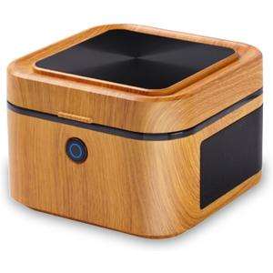 SHD Multifunctional Smokeless Ashtray,USB Rechargeable HEPA Filter Ashtray for Home Office Car Indoor Outdoor- Brown