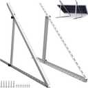 ECO-WORTHY Upgraded 45in Solar Panel Mount Brackets, with Foldable Tilt Legs, Suitable for 1-2pcs 100 200 300 400 Watt Solar Panels Adjustable Mounting Brackets Kits for RV, Roof, Boat, and Off-Grid