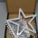 Christmas Decorations Star String Lights,320 LED Outdoor Christmas Tree Lights with 13" Topper Star,8 Modes Waterproof Hanging Fairy Twinkle Lights for Xmas New Year Party Holiday (Plastic Star-Multicolor)