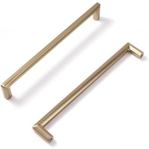 Vicycmc Champagne Bronze Zinc Alloy Solid Cabinet Pulls 6-1/ 4 Inch(160mm) Hole Center, Dresser Cabinet Handles Luxury Cabinet Pull Hardware for Bedroom, Kitchen 6 Pack 2401