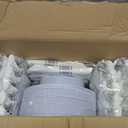 WDF Partyware 350Piece Silver Plastic Dinnerware Set for 50 Guests - Silver Plastic Plates with Cutlery Include:50Dinner Plates-50Dessert Plates-50Pre Rolled Napkins with Silverware Party Wedding