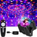 Disco Ball Party Lights, Disco Ball Decor Disco Light Sound Activated with Remote Control Dj Lights for Outdoors and Indoors Home Club Karaoke Christmas Halloween Birthday Wedding Decorations