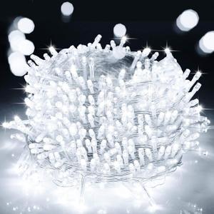 Decute 800 LED 272FT Christmas String Lights 8 Modes with Timer Function, Waterproof Twinkle Fairy Lights for Christmas Tree Party Wedding Yard Garden Outdoor Indoor Decorations, Cool White