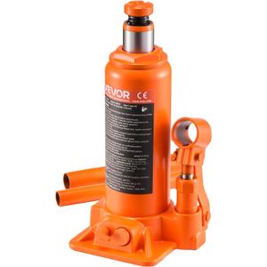 VEVOR Hydraulic Bottle Jack, 6 Ton (13227.6 lbs) Capacity, 7.7-14.8 Inch Lifting Range, Heavy Duty Welded Bottle Jack for Car, SUV, Pickup, Auto Repair, House Lift and Agricultural Equipment, Orange