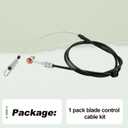 Blade Control Cable Kit Compatible with CC760 CC760ES Troy-Bilt TBWC33XP Craftsman CX 33'' MTD Lawn Mower Repalce 753-08266 746-04610 946-04610