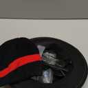 Halloween Costume Accessories Men Set Include Black Hat Beanie Cap Sunglasses Transparent Lens Glasses Fake Beard Blue Particles for Cosplay Party