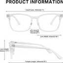Pro Acme Non-prescription Glasses Clear Frame Glasses for Women Men (A1 | Transparent)