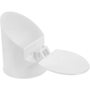 IMIKEYA Check Valve Outdoor Drain Covers Pipes Sewer Adapter Sewer Hose Fittings Dryer Vent Cover outside Round Clean Out Cap Sewer Pipe Plug Sewer Cap Cover for Yard White (14.2X12X12CM)