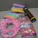 156 PCS Glow in the Dark Valentines Day Party Supplies, 12 Light Up Pop Tubes, 12 LED Glasses, 12 Light Up Headband, 20 Finger Lights and 100 Glow Sticks, Neon Party Favors for Glow Party, Birthday