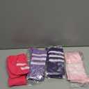 Jeyiour 4 Pairs Women Knee High Socks for Women Soccer Football Softball Stripe Tube Socks Gifts for Cheerleader