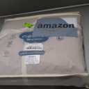 MooMee Bedding Duvet Cover Set 100% Washed Cotton Linen Like Textured Breathable Durable Soft Comfy (Heathered Tannish Linen Grey, King 104"x90")