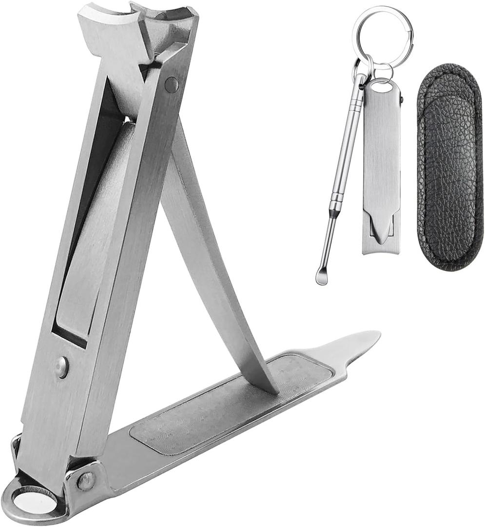 Mini Nail Clippers, Portable Ultra Thin Keychain Nail Clippers for Travel