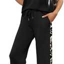 WIHOLL Two Piece Sets for Women Summer Spring Lounge Sets Travel Vacation Outfits Cap Sleeve Side Slit Wide Leg Pants, 3XL