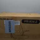 Primy Drafting Chair Tall Office Chair with Flip-up Armrests Executive Ergonomic Computer Standing Desk Chair with Lumbar Support and Adjustable Footrest Ring（Blue）