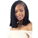 FREE TRESS Synthetic Braid - 3X Cuban Twist Soft & Natural 16" (1) (Jet Black 1)