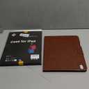 Antbox for iPad Air 13 Inch Case 2025 M3 /2024 M2, Built-in Pencil Holder, Fully Supports Pencil Pro and Pencil (USB-C), Auto Sleep/Wake Function PU Leather iPad Air 13'' Cover (Brown)