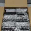 APONUO Solar Post Cap Lights with Flickering Flame & Warm White, 8-Pack for 4x4 Wood/Vinyl Posts, Solar Powered Deck & Fence Lights, Auto On/Off, IP65 Waterproof, Matte Black