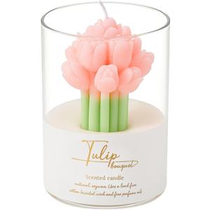 Orange Flower Shape Soy Wax Scented Candles 100% Natural Soy Wax | Relaxing Aromatherapy Candle | Housewarming Gift for Women & Men | Decoration Table Candles | Warm & Decorative Candles