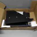 TEAMIX 26 inch Triangle Monitor Stand Riser, Desktop Corner Shelf with Metal Leg Wood Computer Stand with Storage Laptop Riser Office Organization