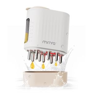 mriya 2 in 1 Electric Hair Treatment Applicator and Massager Brush for Hair Growth, Essential Oil and Serum Application (Beige white)